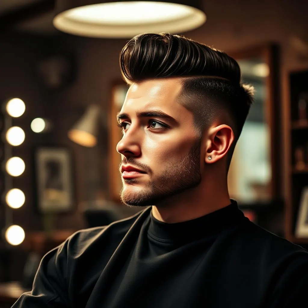 Corte masculino realizado na WOLF Barbershop